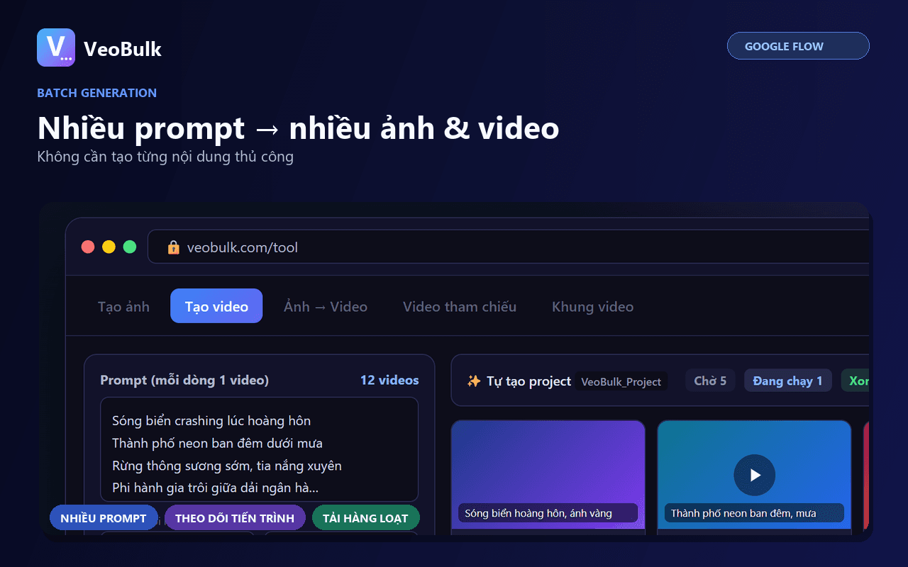 Google Flow Batch Image Generator with VeoBulk in VeoBulk
